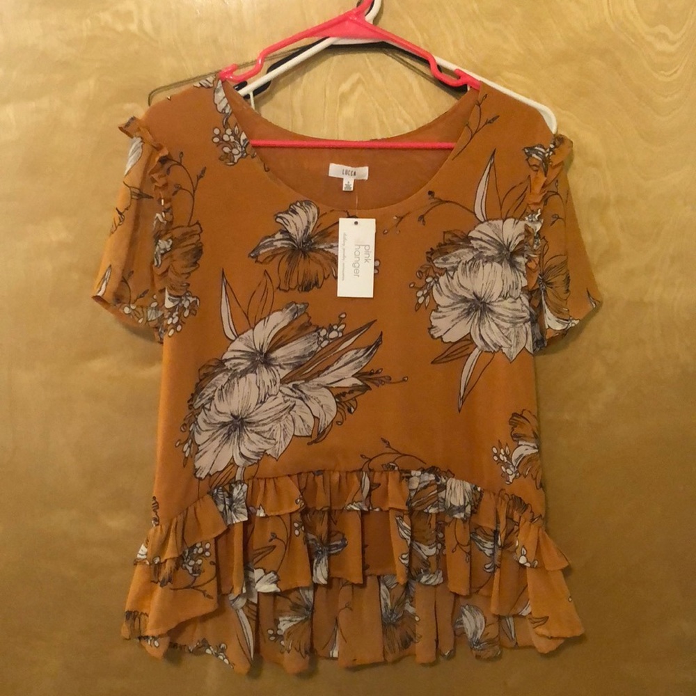 Floral tiered blouse